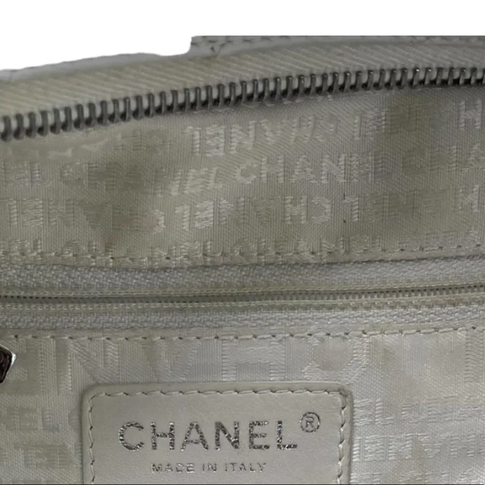 Chanel Matellase Quilted Lambskin Leather Tote Handbag